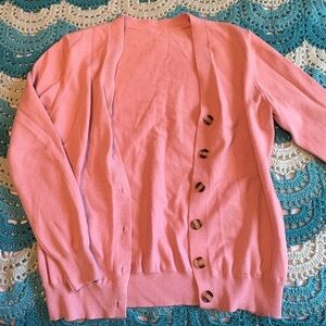 Elegant Pink Women's Cardigan